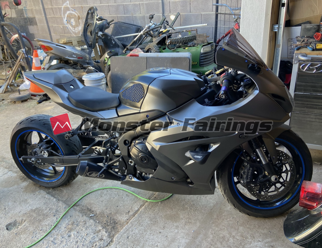 Monster Fairings ABS fairing kit for Suzuki GSXR 1000 2017 - 2025 - Matte Gunmetal Grey, precise OEM fit