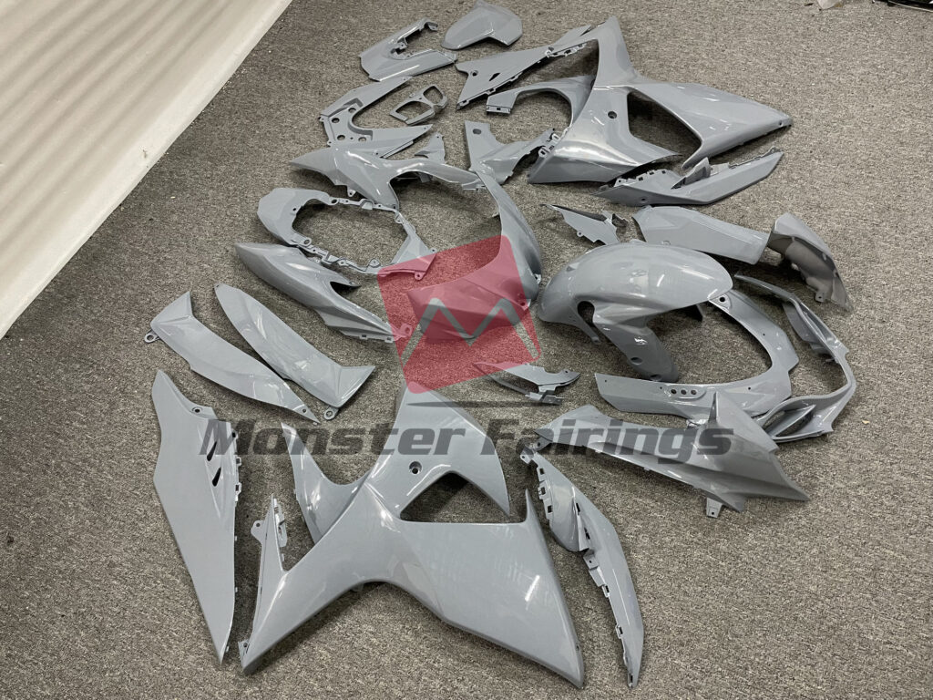 Nardo Gray ABS fairings for Suzuki GSXR 1000 2009 - 2016 - premium OEM fit kit by Monster Fairings