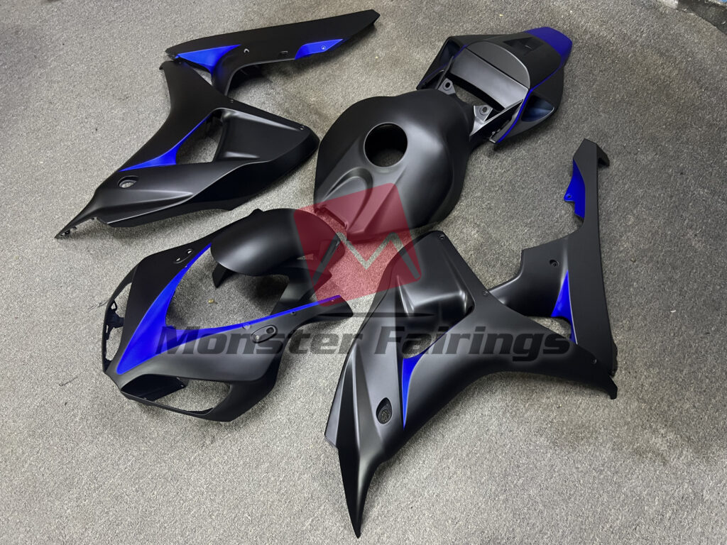 Matte Black Blue ABS fairings for Honda CBR1000RR 2006 - 2007 - premium OEM fit kit by Monster Fairings