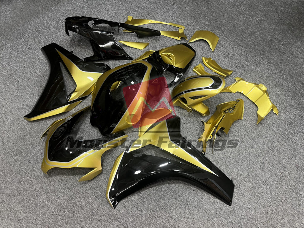 Gloss Gold & Black ABS fairings for Honda CBR1000RR 2008 - 2011 - premium OEM fit kit by Monster Fairings