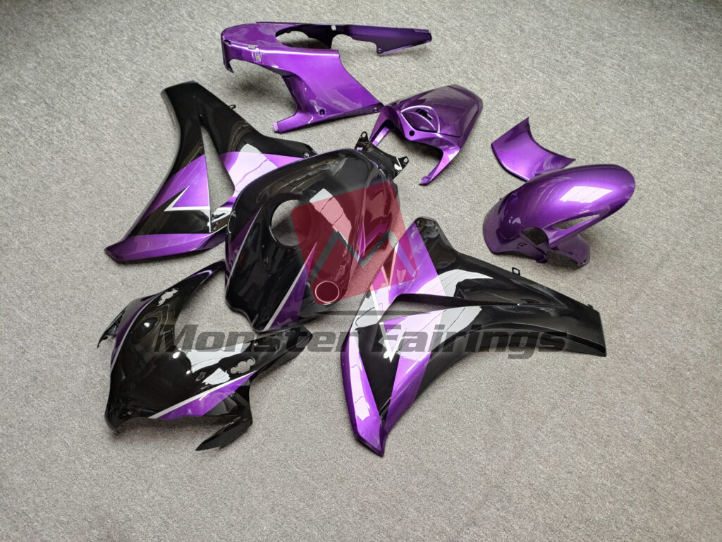 Gloss Black & Purple ABS fairings for Honda CBR1000RR 2008 - 2011 - premium OEM fit kit by Monster Fairings