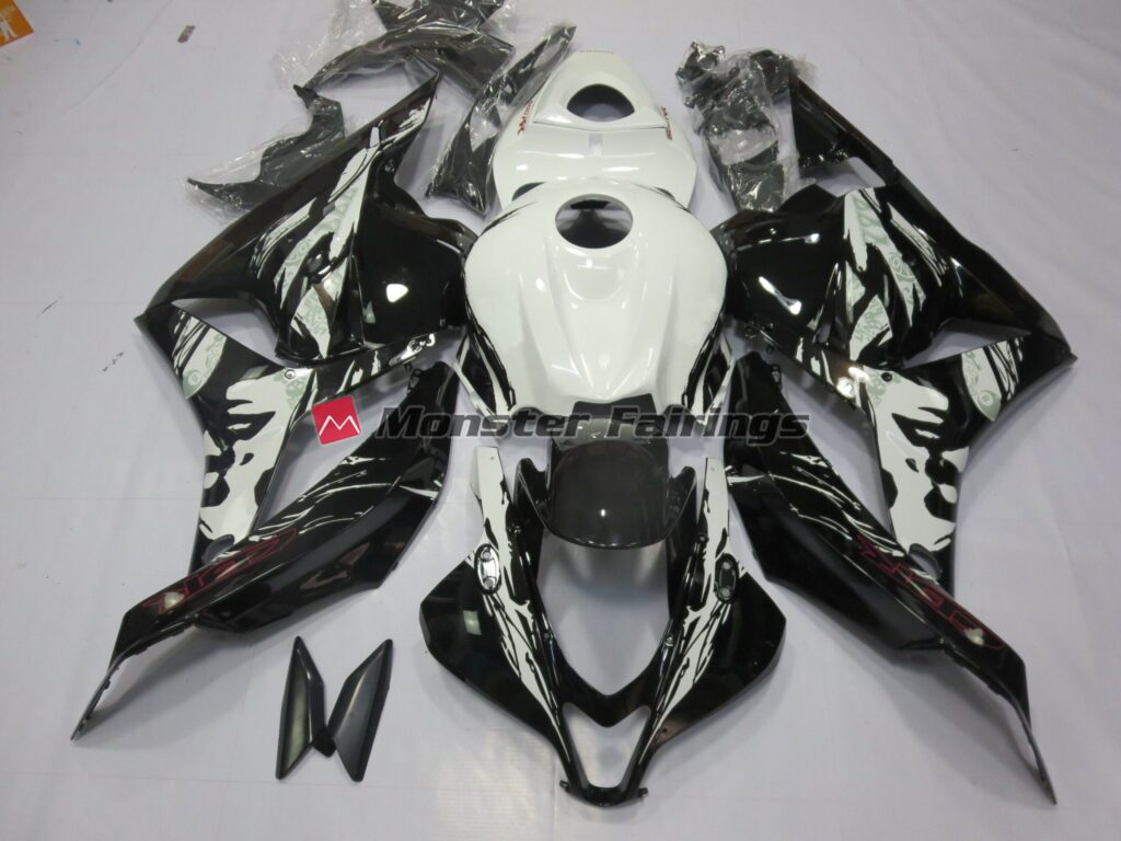 Honda CBR600RR 2009 - 2012 Le Mis Black White ABS fairings - custom motorcycle bodywork kit by Monster Fairings