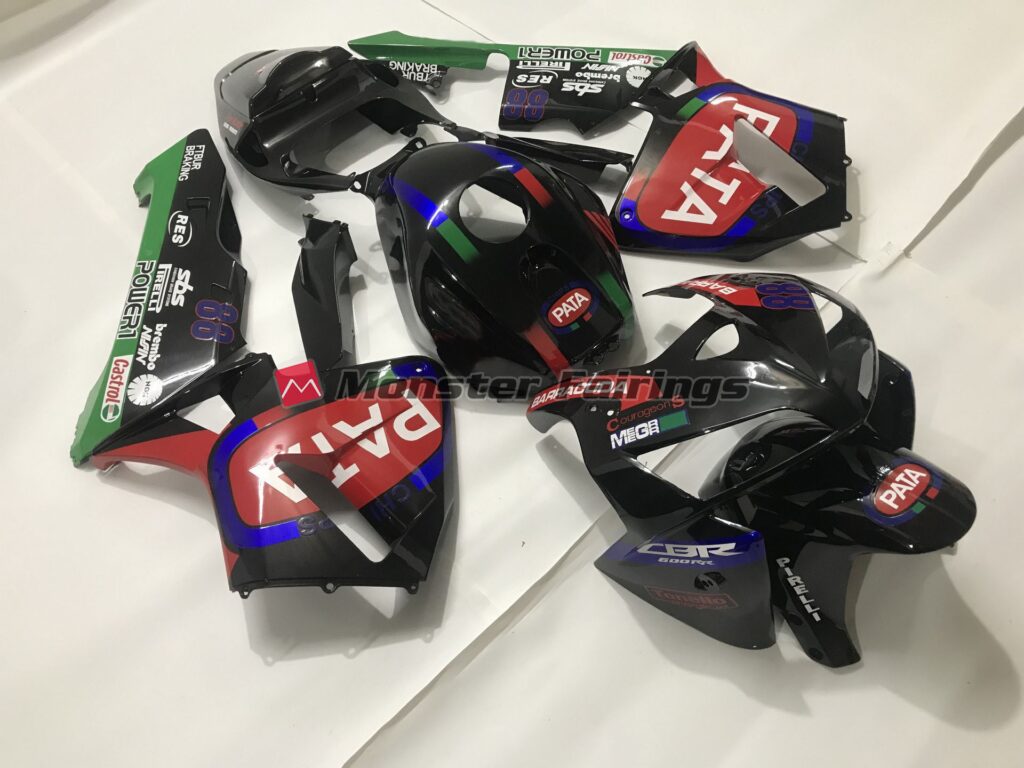 Custom PATA ABS fairings for Honda CBR600RR 2005 - 2006 - premium OEM fit kit by Monster Fairings
