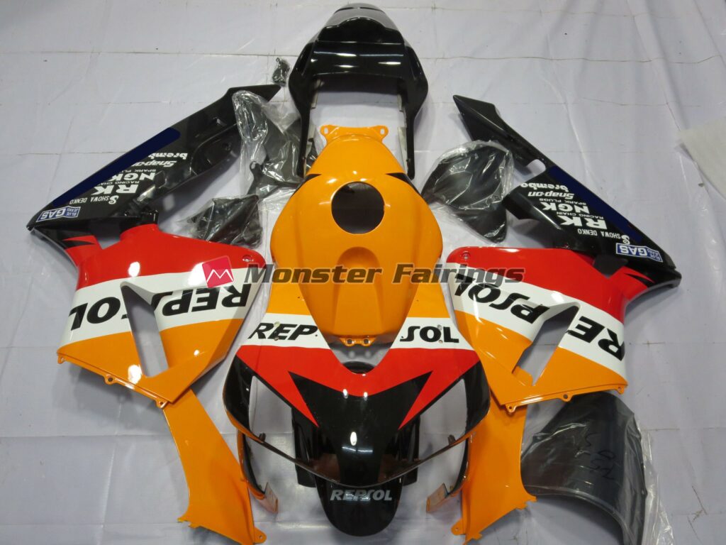 Honda CBR600RR 2003 - 2004 Classic Repsol ABS fairings - custom motorcycle bodywork kit by Monster Fairings
