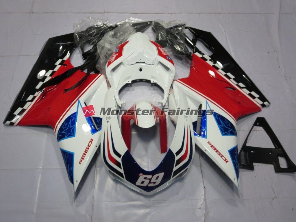 Ducati 848 1098 1198 2007 - 2012 69 ABS fairings - custom motorcycle bodywork kit by Monster Fairings