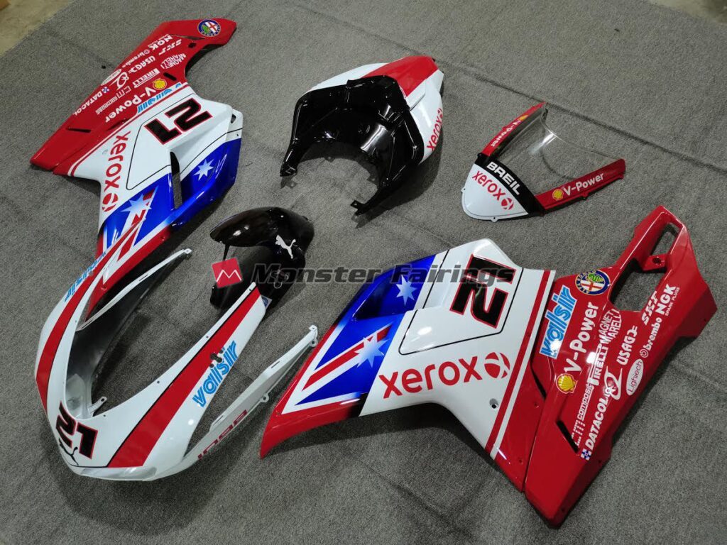 Xerox ABS fairings for Ducati 848 1098 1198 2007 - 2012 - premium OEM fit kit by Monster Fairings
