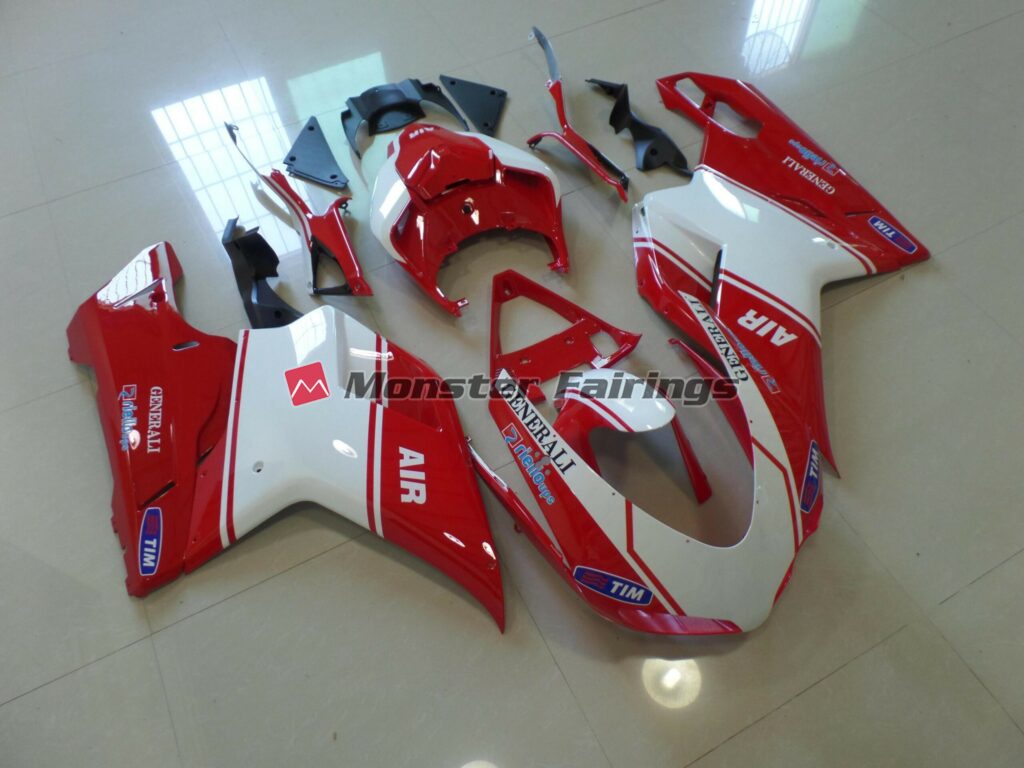 Ducati 848 1098 1198 2007 - 2012 Air ABS fairings - custom motorcycle bodywork kit by Monster Fairings