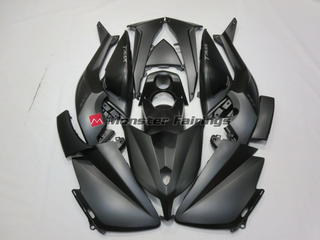 Yamaha TMAX 530 Matte Black ABS fairings - custom motorcycle bodywork kit by Monster Fairings