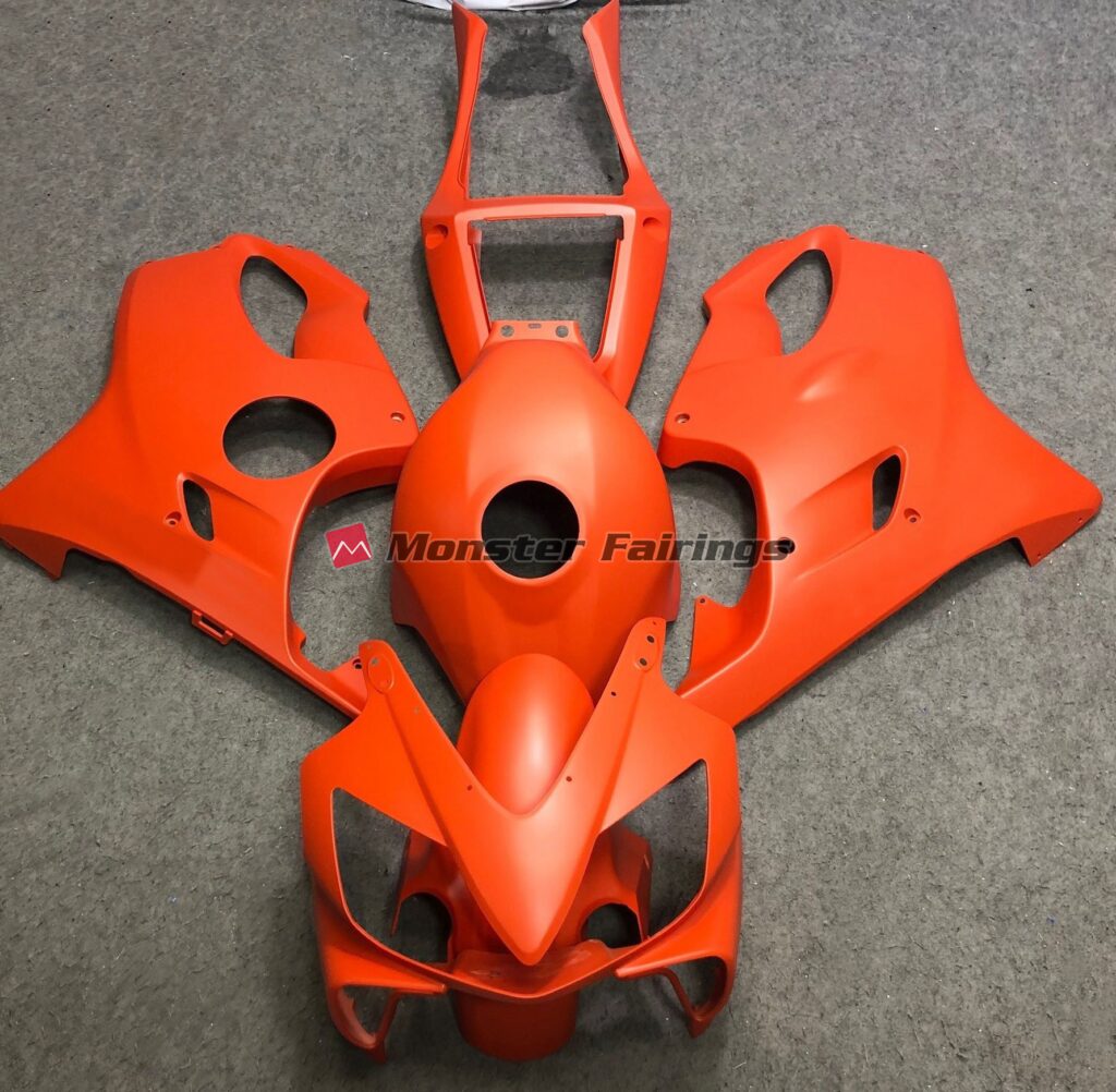 Honda CBR600 F4i 2001 - 2003 Matte Orange ABS fairings - custom motorcycle bodywork kit by Monster Fairings