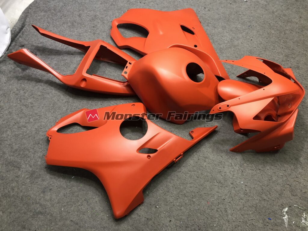 Honda CBR600 F4i custom ABS fairings 2001 - 2003 in Matte Orange - durable replacement kit, Monster Fairings