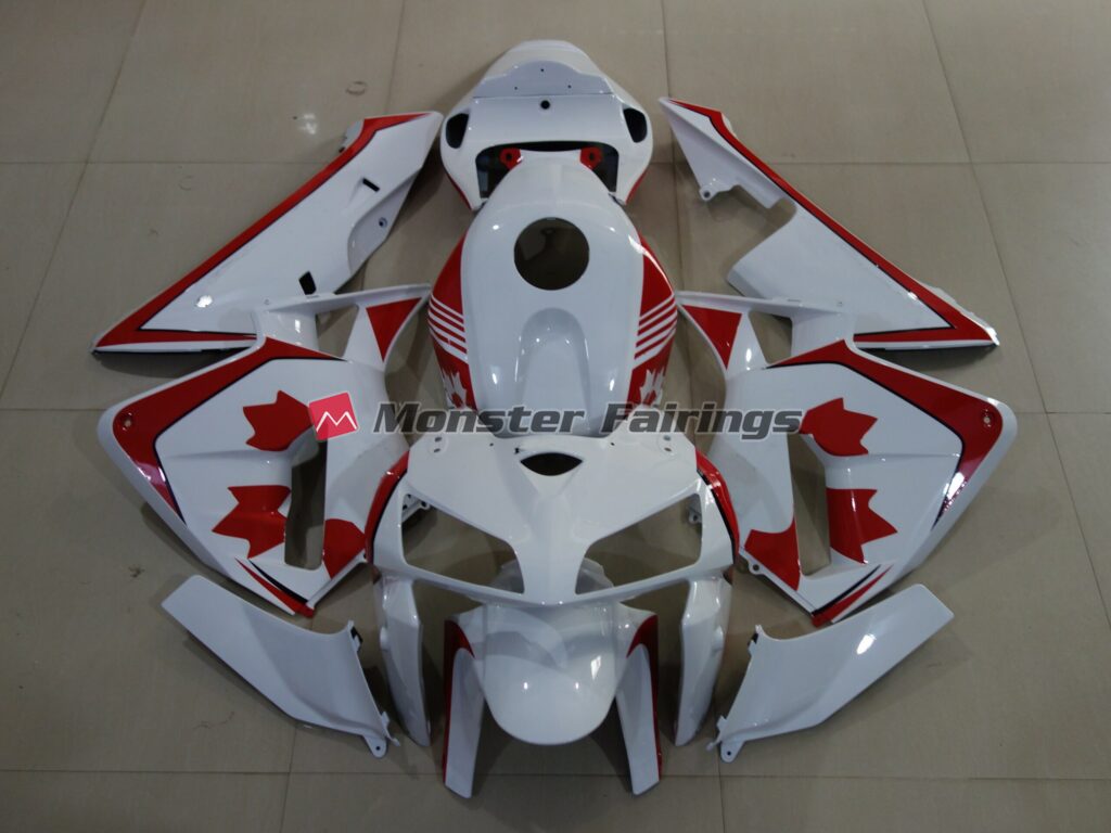 Honda CBR600RR 2005 - 2006 Gloss White Canada ABS fairings - custom motorcycle bodywork kit by Monster Fairings