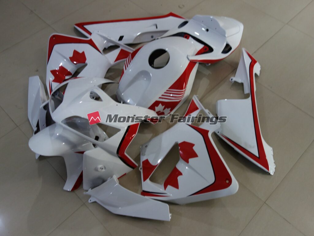 Honda CBR600RR custom ABS fairings 2005 - 2006 in Gloss White Canada - durable replacement kit, Monster Fairings