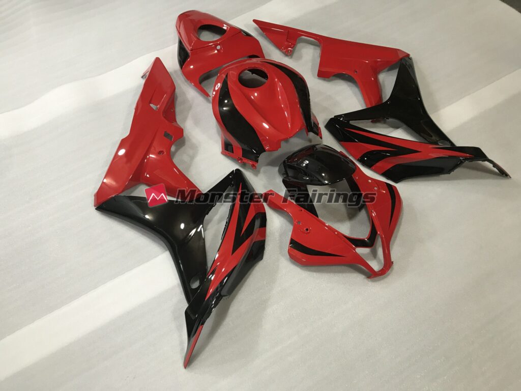 Metallic Red OEM Style ABS fairings for Honda CBR600RR 2007 - 2008 - premium OEM fit kit by Monster Fairings