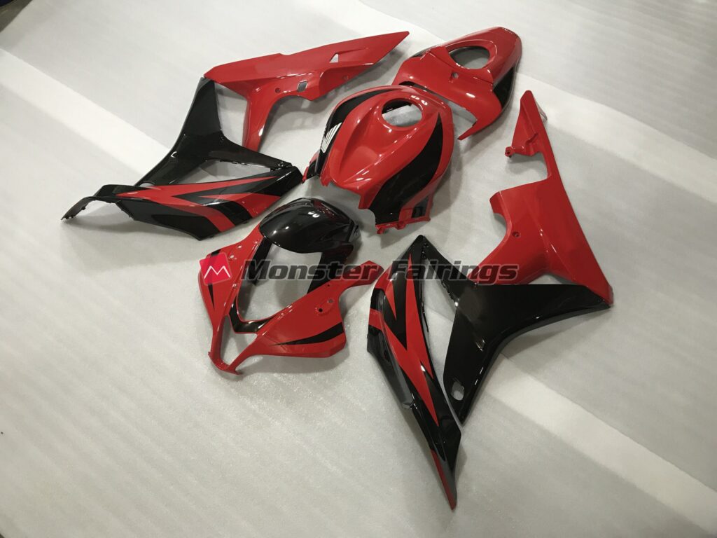 Honda CBR600RR custom ABS fairings 2007 - 2008 in Metallic Red OEM Style - durable replacement kit, Monster Fairings