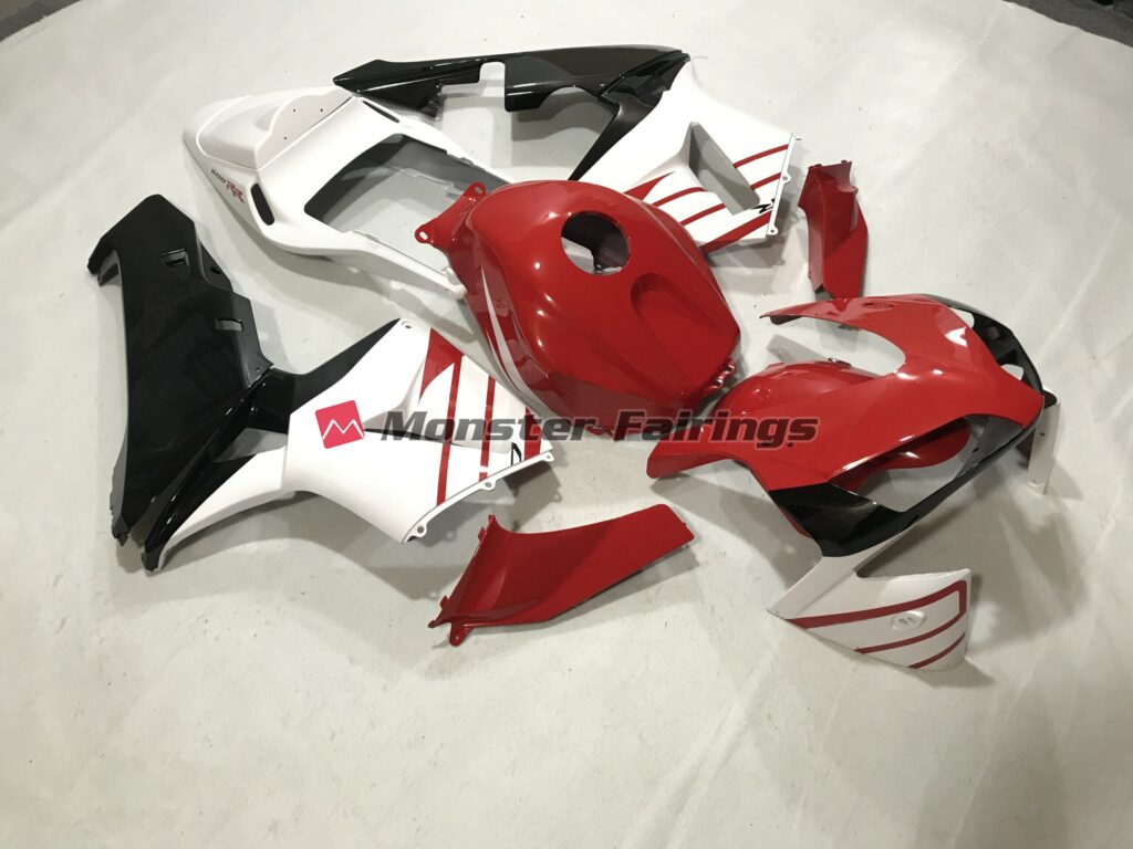 Gloss Red & Matte White ABS fairings for Honda CBR600RR 2003 - 2004 - premium OEM fit kit by Monster Fairings
