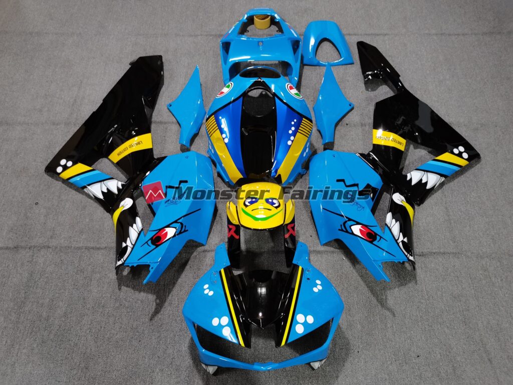 Honda CBR600RR 2013 - 2025 Sky Blue Custom ABS fairings - custom motorcycle bodywork kit by Monster Fairings