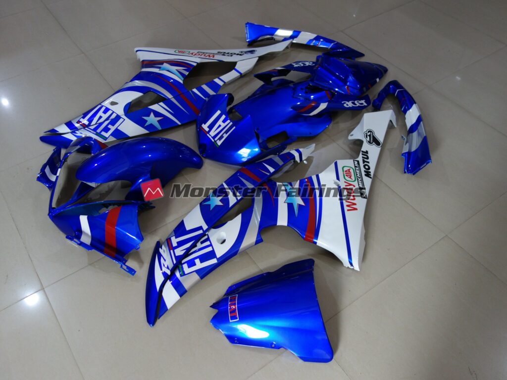 Gloss Blue Fiat ABS fairings for Yamaha R6 2008 - 2016 - premium OEM fit kit by Monster Fairings