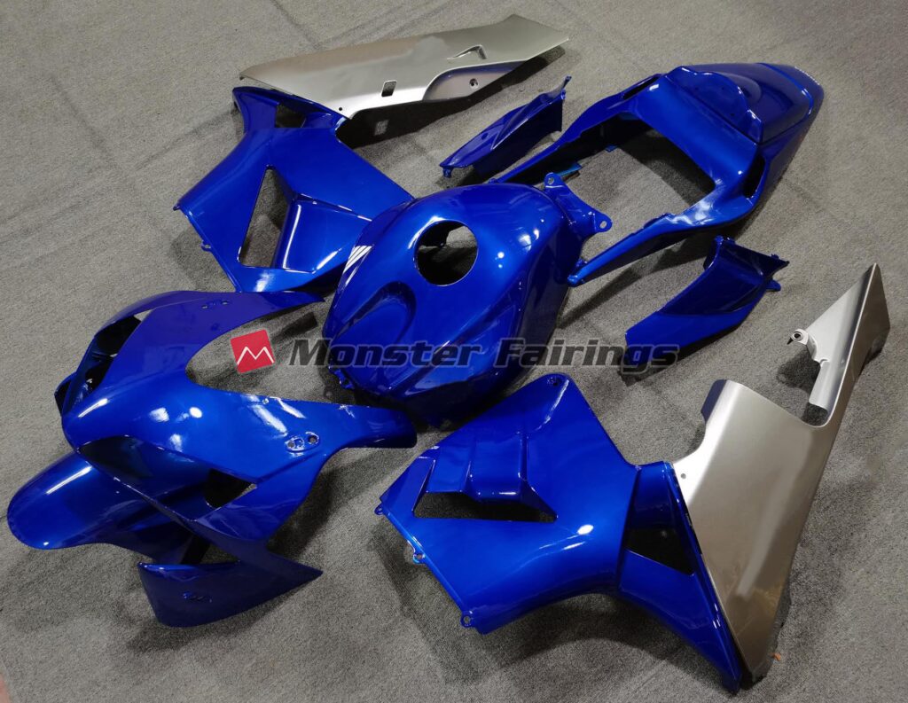 Deep Blue with Silver ABS fairings for Honda CBR600RR 2003 - 2004 - premium OEM fit kit by Monster Fairings
