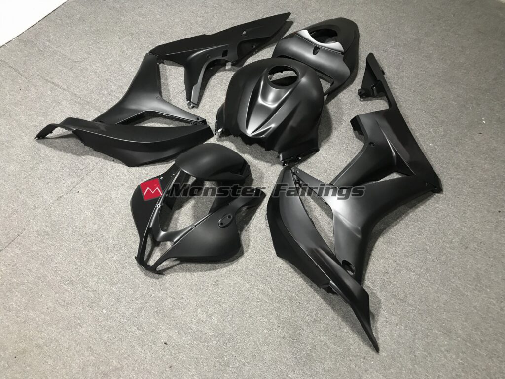 Honda CBR600RR custom ABS fairings 2007 - 2008 Matte Black - durable replacement kit, Monster Fairings