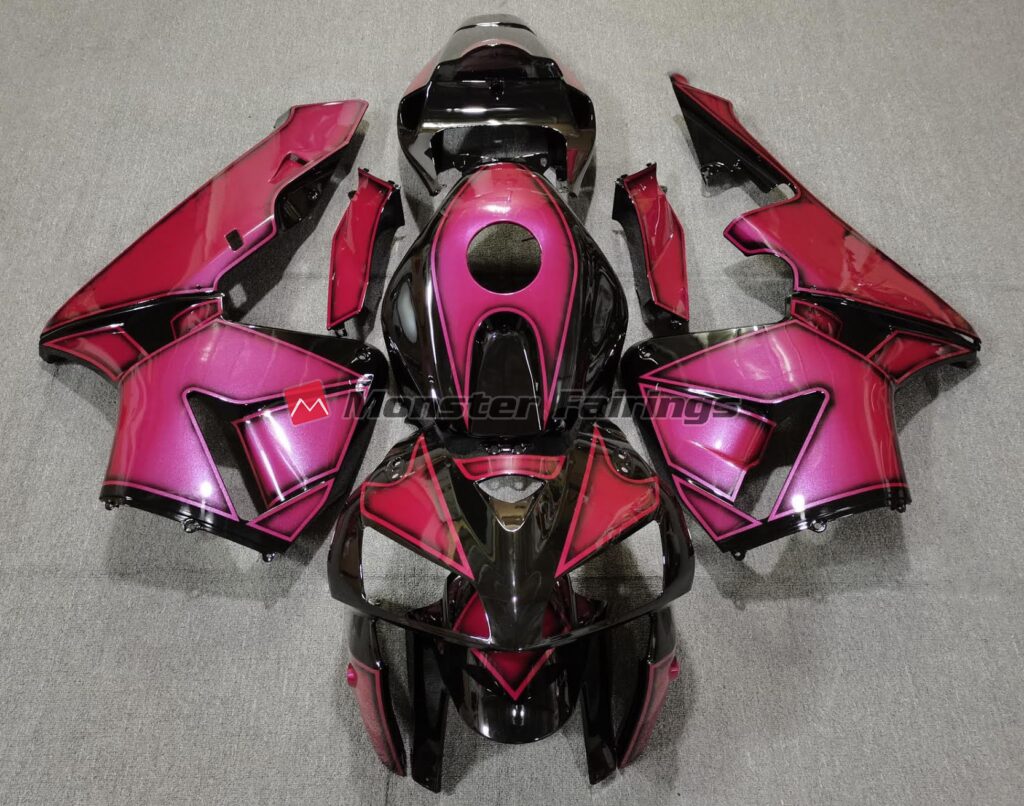 Honda CBR600RR 2005 - 2006 Deep Hot Pink ABS fairings - custom motorcycle bodywork kit by Monster Fairings