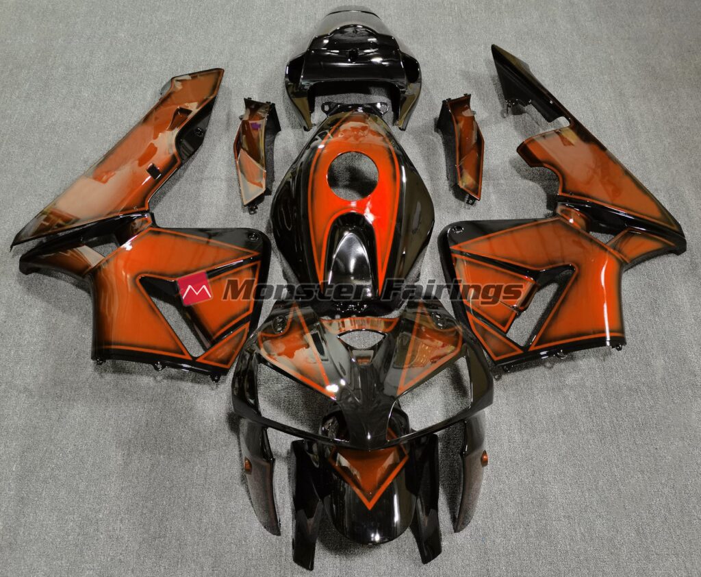 Honda CBR600RR 2005 - 2006 Deep Orange ABS fairings - custom motorcycle bodywork kit by Monster Fairings