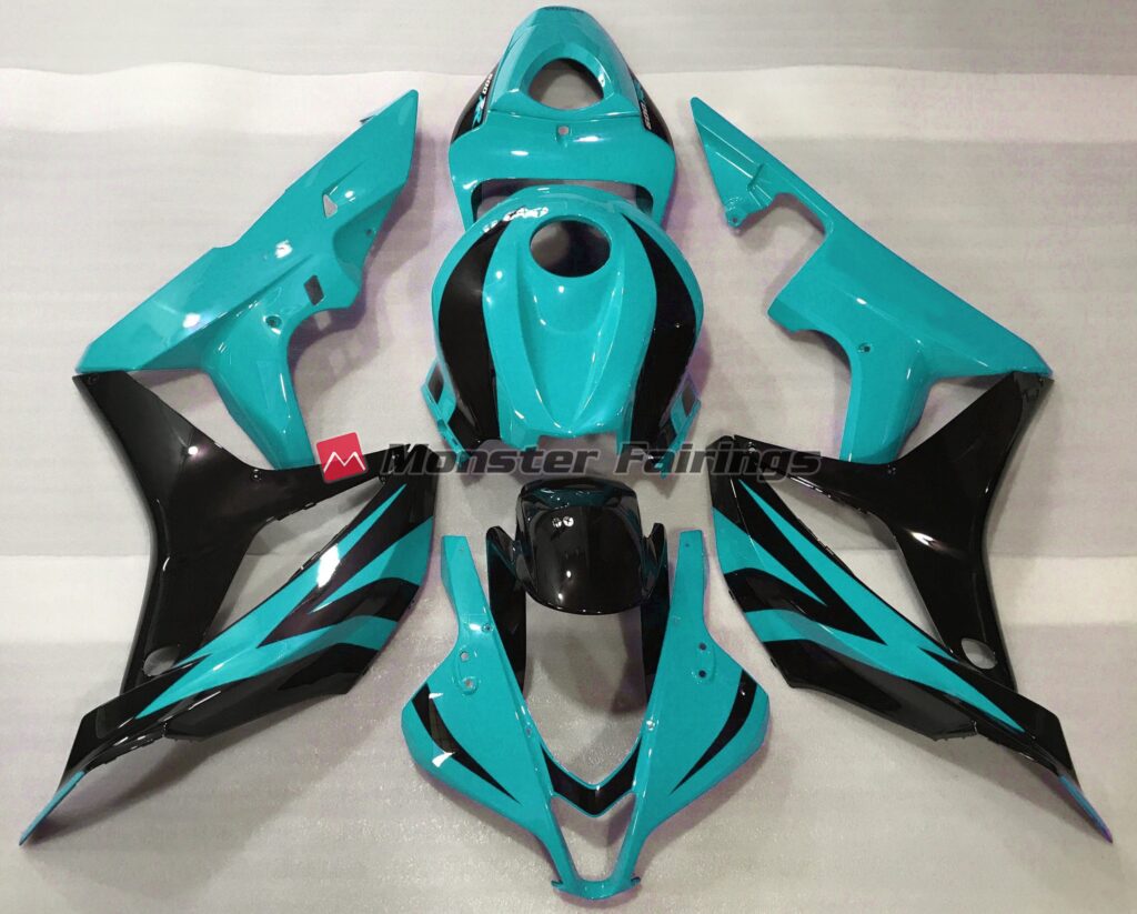 Honda CBR600RR 2007 - 2008 Cyan OEM Style ABS fairings - custom motorcycle bodywork kit by Monster Fairings
