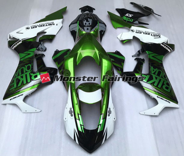 Honda CBR1000RR 2017 - 2025 Green White Custom ABS fairings - custom motorcycle bodywork kit by Monster Fairings