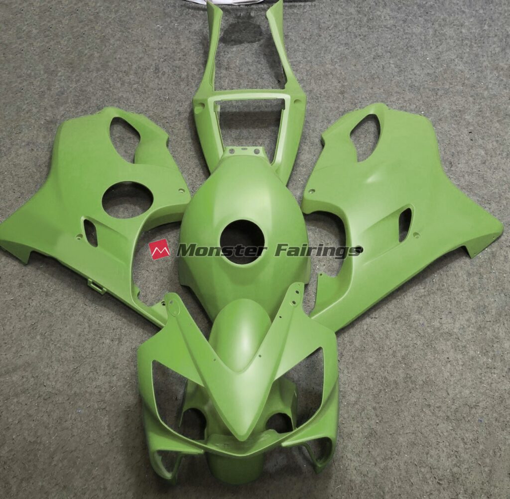 Honda CBR600 F4i 2001 - 2003 Matte Green ABS fairings - custom motorcycle bodywork kit by Monster Fairings