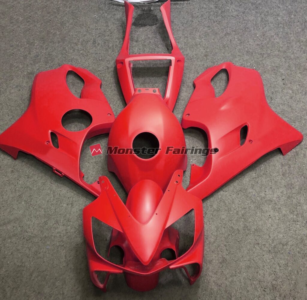 Honda CBR600 F4i 2001 - 2003 Matte Red ABS fairings - custom motorcycle bodywork kit by Monster Fairings