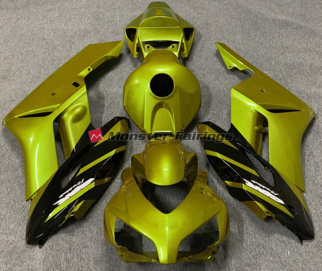 Honda CBR1000RR 2004 - 2005 Gloss Yellow ABS fairings - custom motorcycle bodywork kit by Monster Fairings