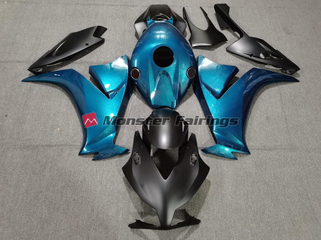 Honda CBR1000RR 2012 - 2016 Matte Black Special Blue ABS fairings - custom motorcycle bodywork kit by Monster Fairings