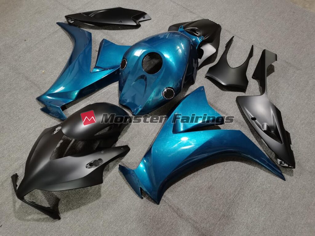 Honda CBR1000RR custom ABS fairings 2012 - 2016 in Matte Black Special Blue - durable replacement kit, Monster Fairings