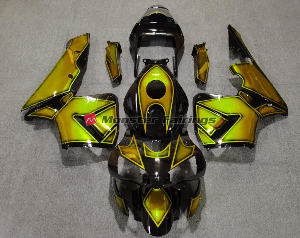 Honda CBR600RR 2003 - 2004 Special Design Gold ABS fairings - custom motorcycle bodywork kit by Monster Fairings