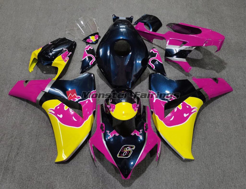 Honda CBR1000RR 2008 - 2011 Pink Bull ABS fairings - custom motorcycle bodywork kit by Monster Fairings