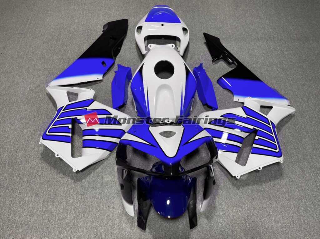 Honda CBR600RR 2005 - 2006 Dark Blue White Wings ABS fairings - custom motorcycle bodywork kit by Monster Fairings