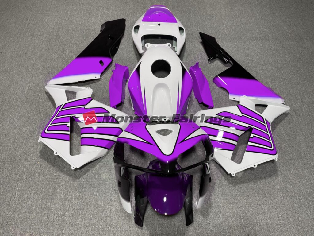 Honda CBR600RR 2005 - 2006 Purple White Wings ABS fairings - custom motorcycle bodywork kit by Monster Fairings