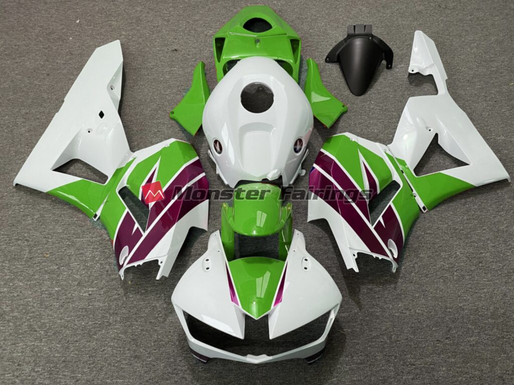 Honda CBR600RR 2013 - 2025 Green Purple Gloss ABS fairings - custom motorcycle bodywork kit by Monster Fairings