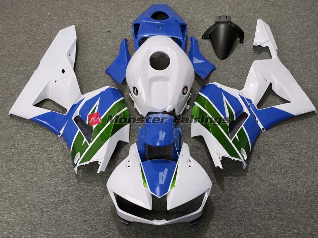 Honda CBR600RR 2013 - 2025 Green Blue Gloss ABS fairings - custom motorcycle bodywork kit by Monster Fairings