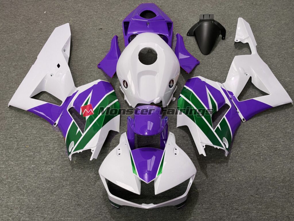 Honda CBR600RR 2013 - 2025 Purple Green Gloss ABS fairings - custom motorcycle bodywork kit by Monster Fairings