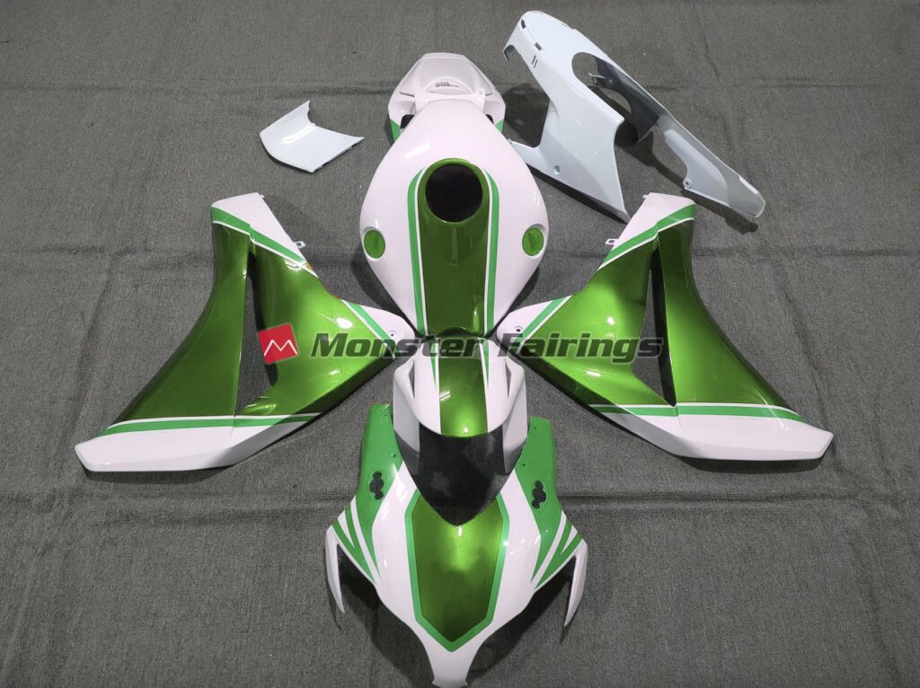 Honda CBR1000RR 2008 - 2011 Gloss Pearl Green ABS fairings - custom motorcycle bodywork kit by Monster Fairings