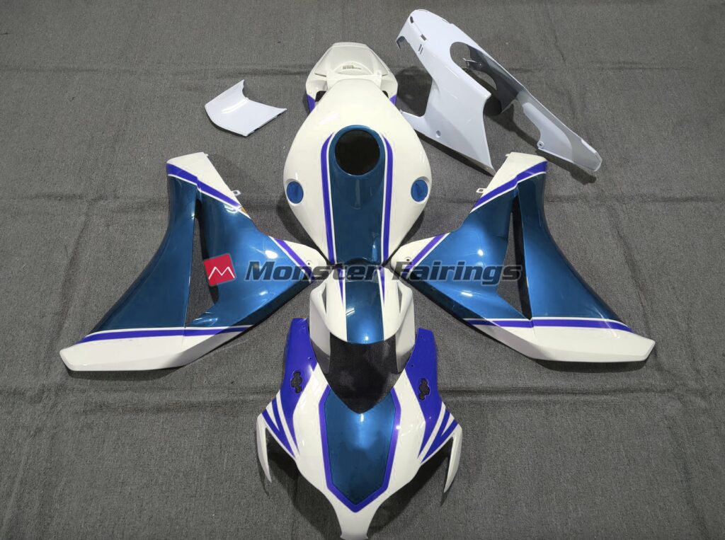 Honda CBR1000RR 2008 - 2011 Gloss Pearl Blue ABS fairings - custom motorcycle bodywork kit by Monster Fairings