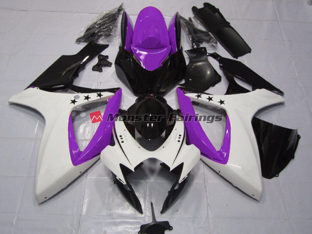 Suzuki GSXR 600 - 750 2006 - 2007 Purple Star ABS fairings - custom motorcycle bodywork kit by Monster Fairings
