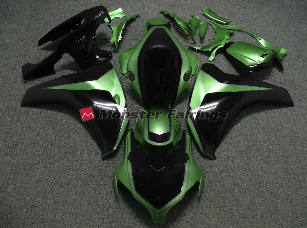 Honda CBR1000RR 2008 - 2011 Green Custom ABS fairings - custom motorcycle bodywork kit by Monster Fairings