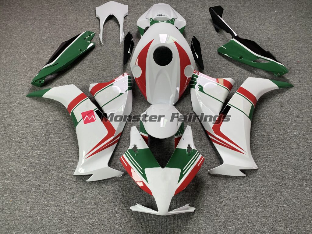 Honda CBR1000RR 2012 - 2016 Gloss Red Green ABS fairings - custom motorcycle bodywork kit by Monster Fairings