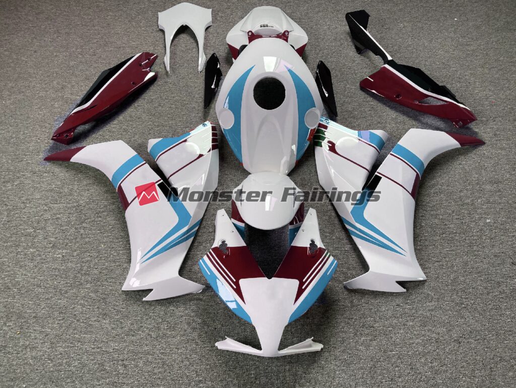 Honda CBR1000RR 2012 - 2016 Gloss Light Blue Maroon ABS fairings - custom motorcycle bodywork kit by Monster Fairings