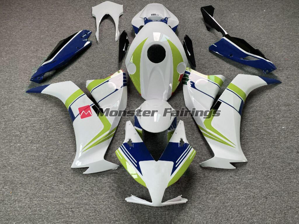 Honda CBR1000RR 2012 - 2016 Gloss Blue Lime ABS fairings - custom motorcycle bodywork kit by Monster Fairings