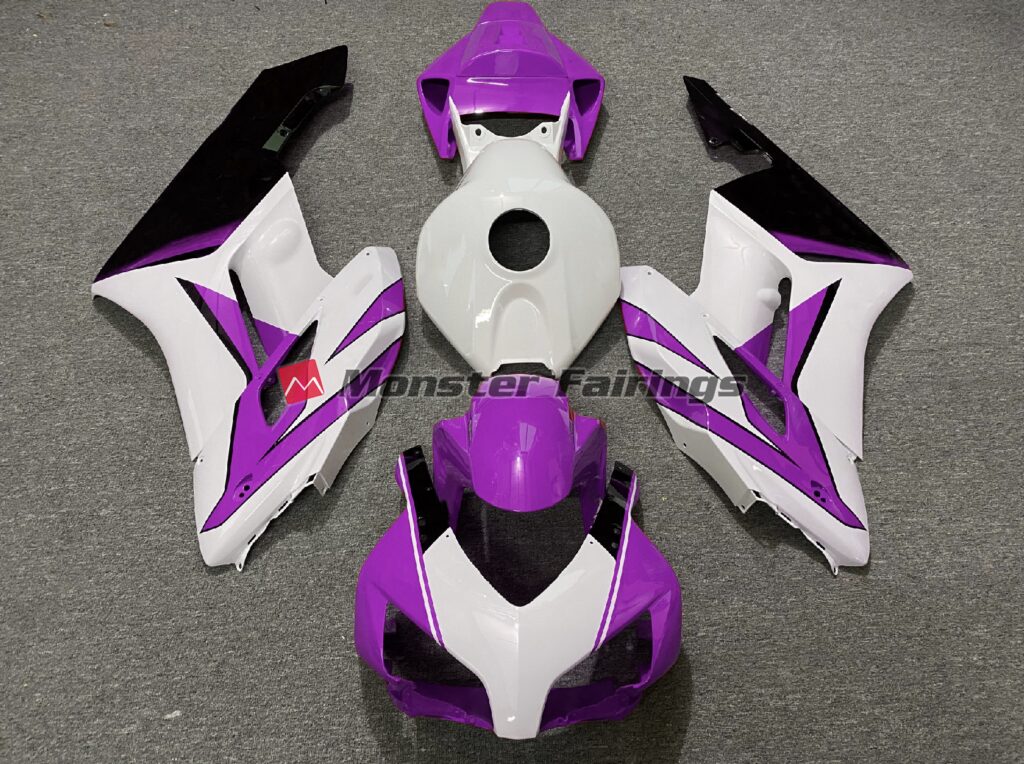 Honda CBR1000RR 2004 - 2005 Purple White Black Gloss ABS fairings - custom motorcycle bodywork kit by Monster Fairings