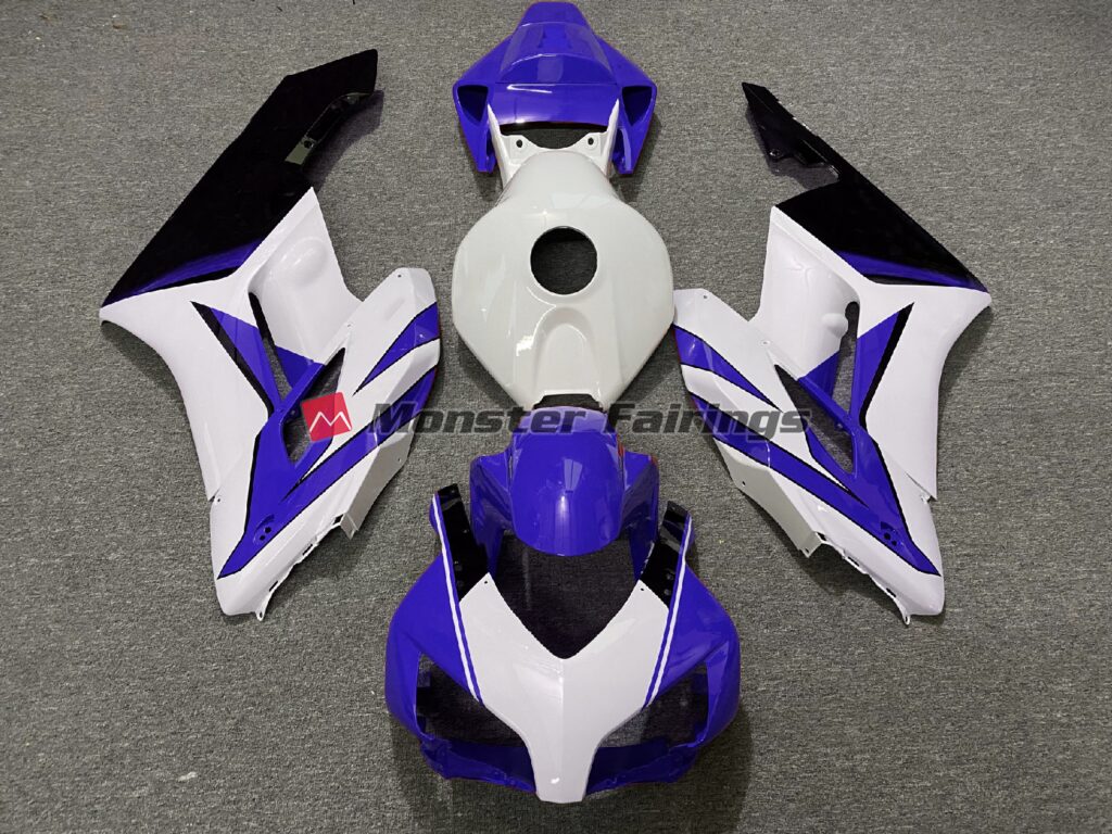 Honda CBR1000RR 2004 - 2005 Dark Blue White Black Gloss ABS fairings - custom motorcycle bodywork kit by Monster Fairings
