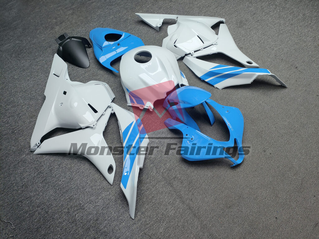 Gloss Light Blue & White ABS fairings for Honda CBR600RR 2009 - 2012 - premium OEM fit kit by Monster Fairings