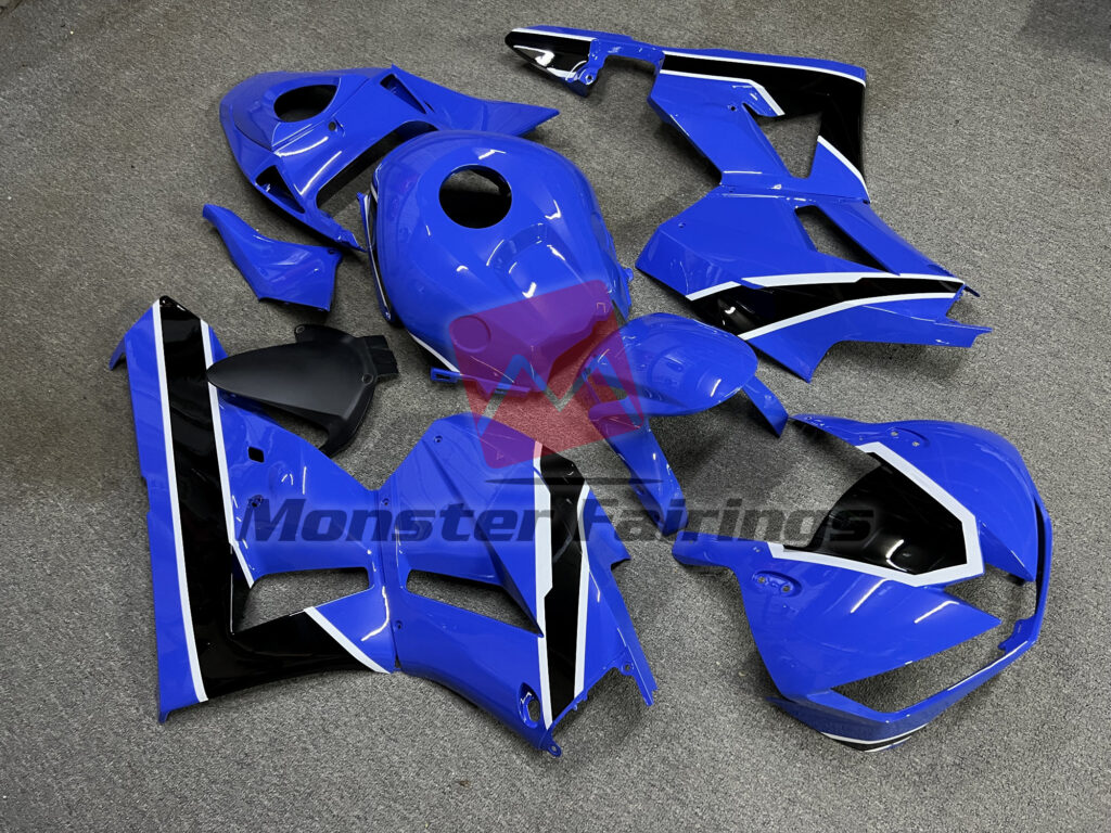 Gloss Light Blue Black ABS fairings for Honda CBR600RR 2013 - 2025 - premium OEM fit kit by Monster Fairings